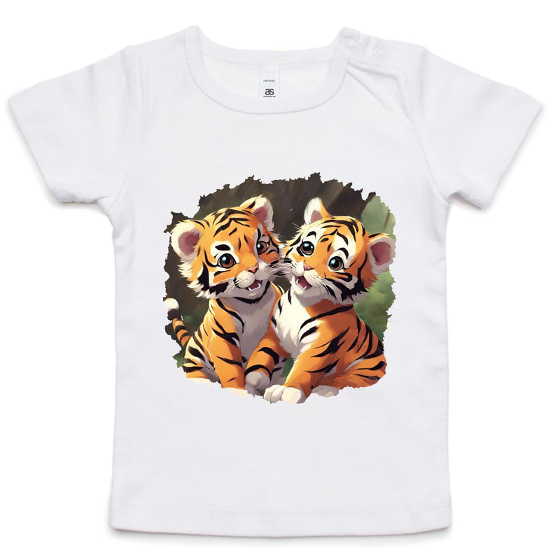 Baby Tigers AS Colour Infant Wee Tee Ogo Merch