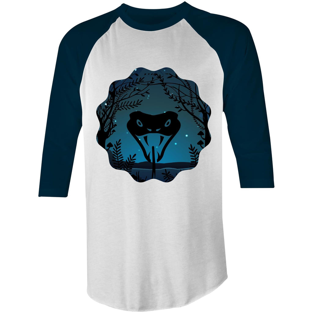 Snake Strike AS Colour Raglan 3/4 Sleeve TShirt Ogo Merch