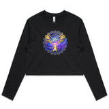 Gold Eagle AS Colour - Women's Long Sleeve Crop Tee