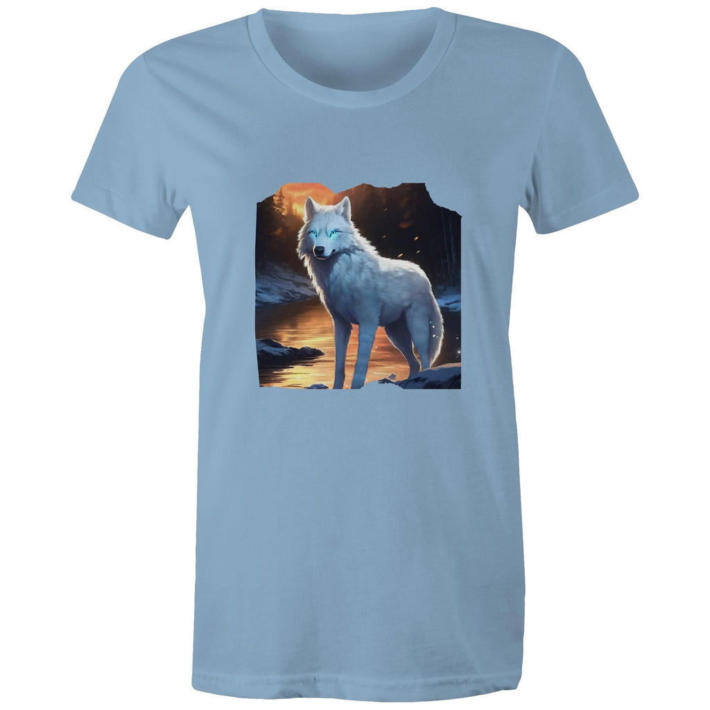 White Wolf AS Colour - Women's Maple Tee Ogo Merch