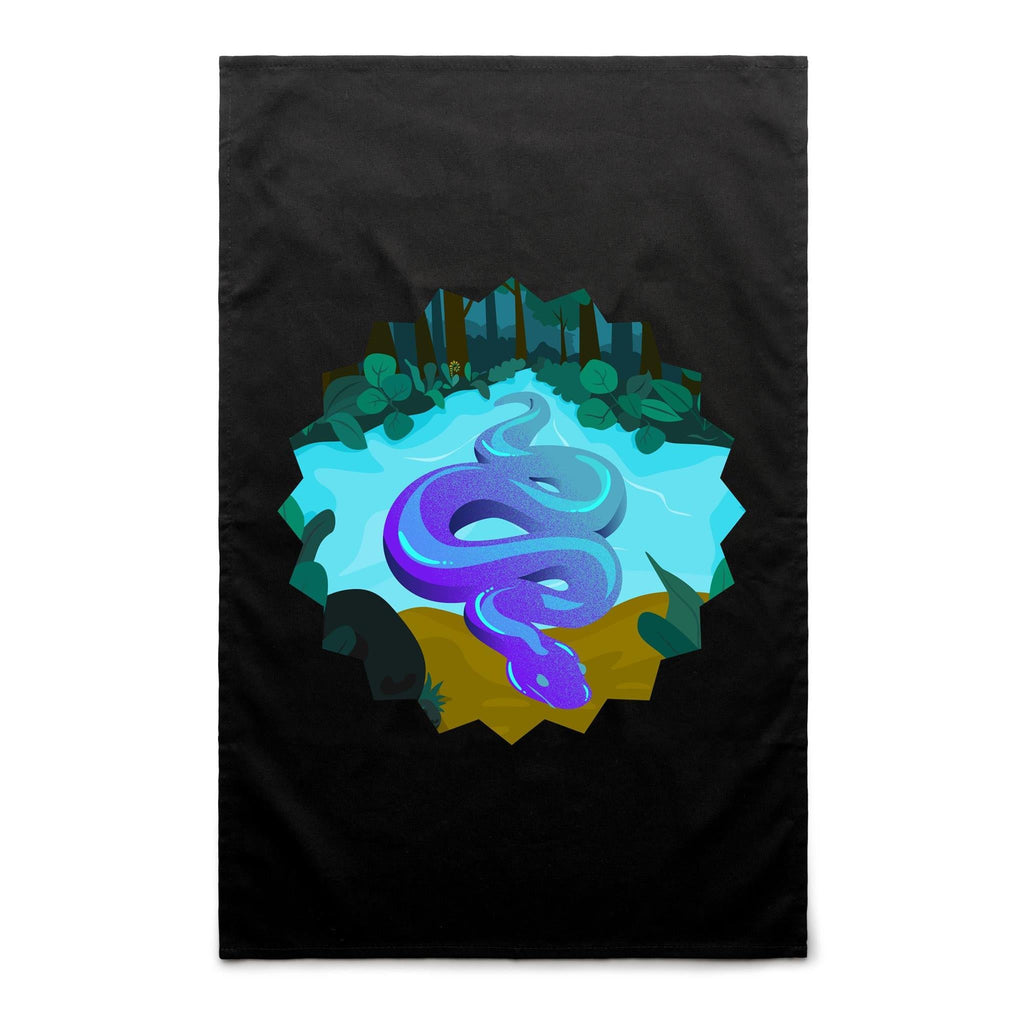 River Snake AS Colour Tea Towel Ogo Merch