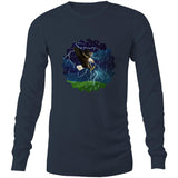 Lightning Eagle AS Colour Base - Mens Long Sleeve T-Shirt Ogo Merch