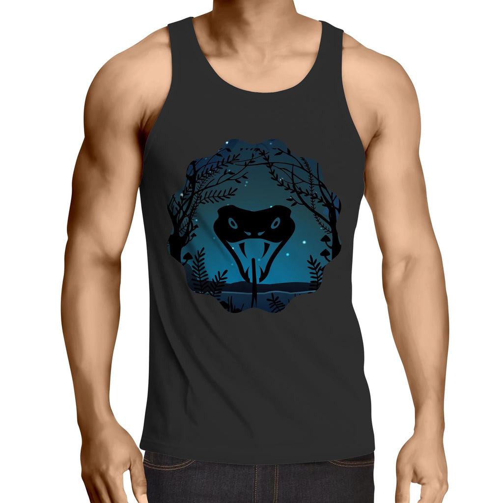 Snake Strike AS Colour Lowdown Mens Singlet Top Ogo Merch