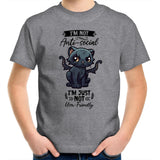 Antisocial Cat Monster AS Colour Kids Youth T-Shirt Ogo Merch
