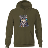 Gaming Wolf AS Colour Stencil Pocket Hoodie Sweatshirt Ogo Merch