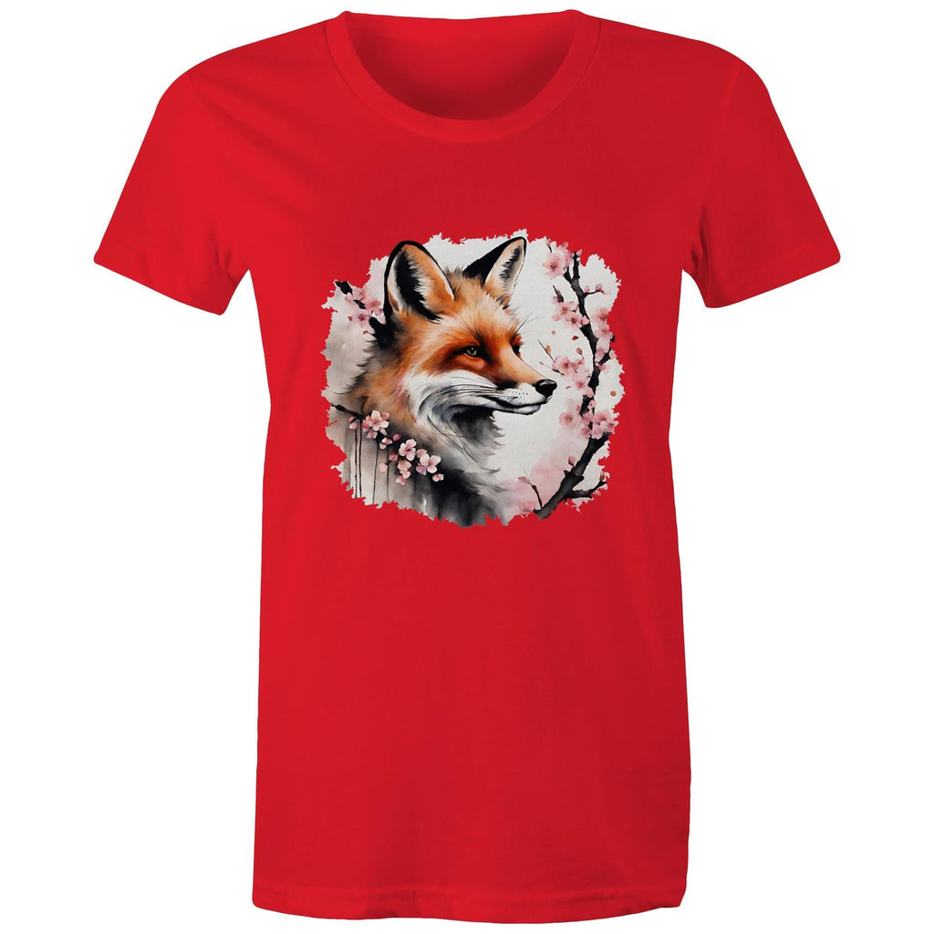 Fox and Tree AS Colour - Women's Maple Tee Ogo Merch