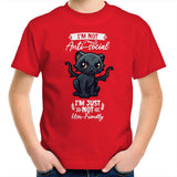 Antisocial Cat Monster AS Colour Kids Youth T-Shirt Ogo Merch