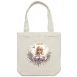 Angel Girl AS Colour - Carrie - Canvas Tote Bag Ogo Merch