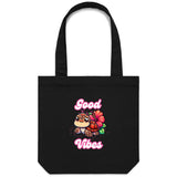 Good Vibes Turtle AS Colour - Carrie - Canvas Tote Bag