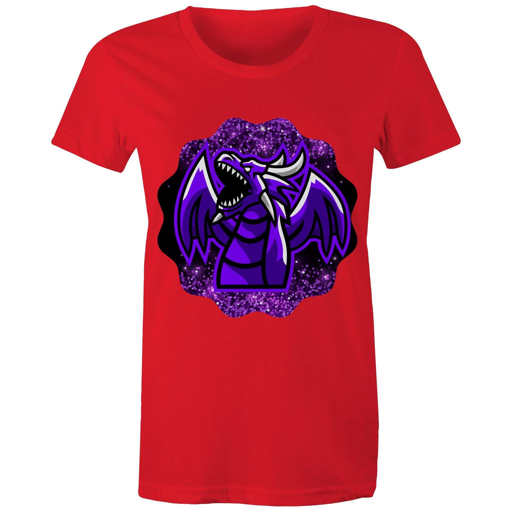 Shining Purple Dragon AS Colour Women's Maple Tee Ogo Merch