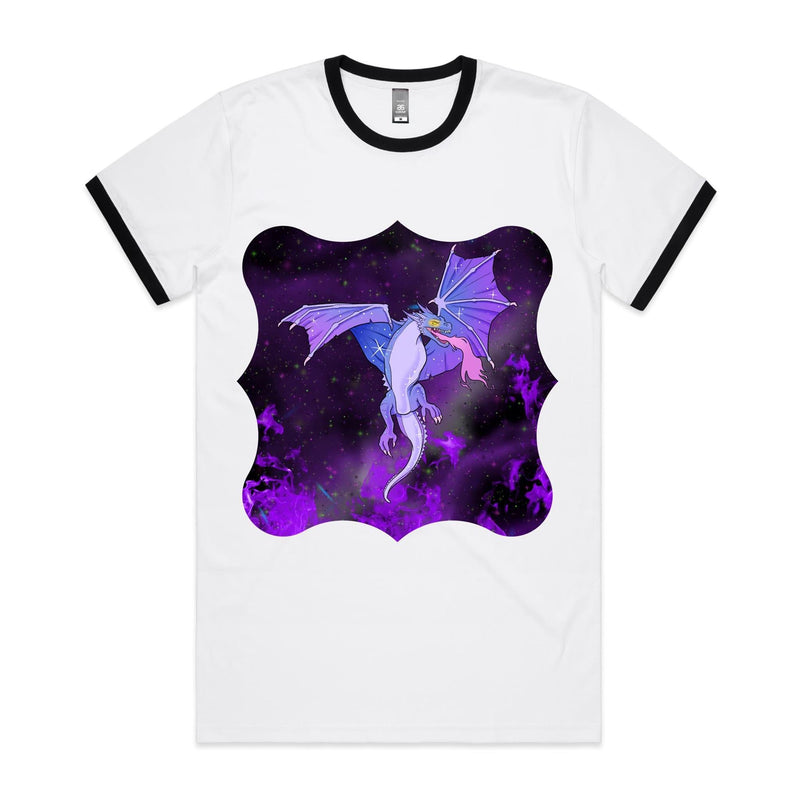 Purple Dragon AS Colour Staple Ringer Tee Ogo Merch