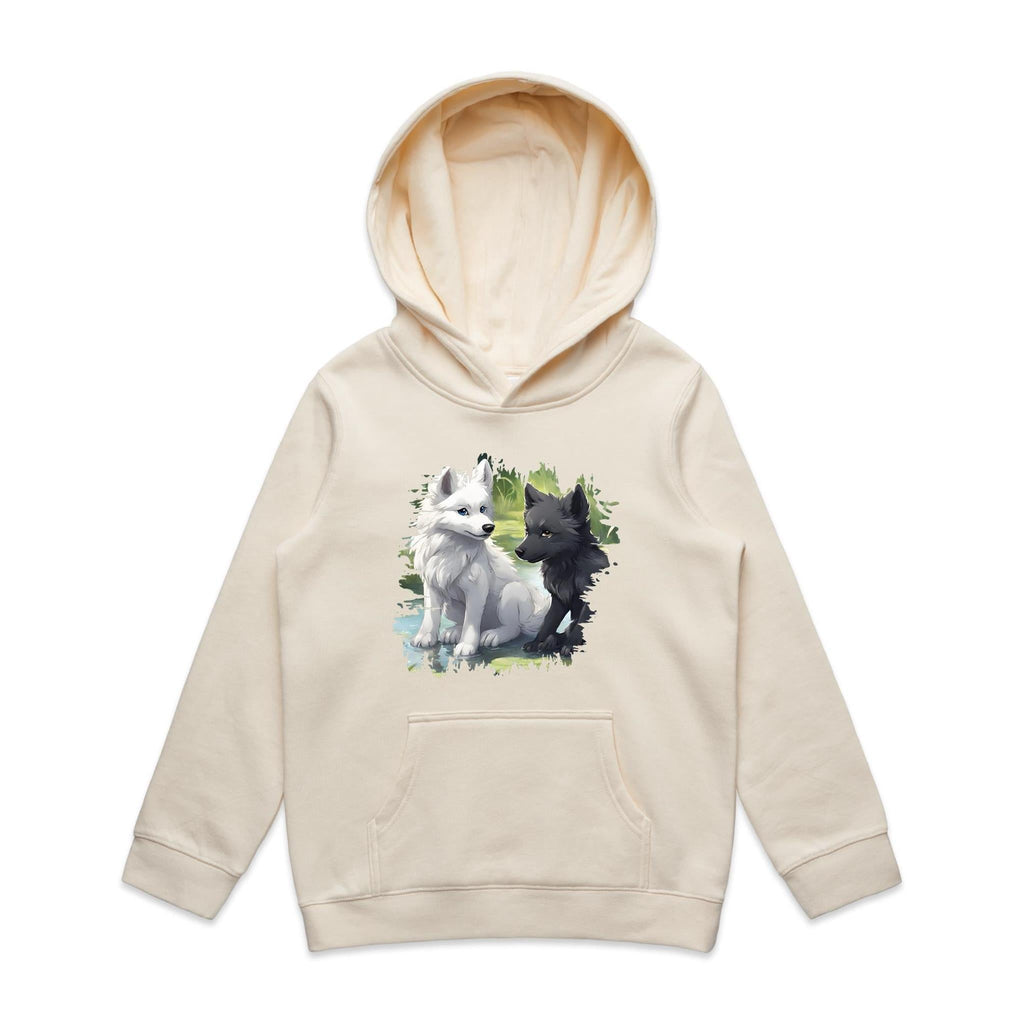 Two Wolves AS Colour Youth Supply Hood Ogo Merch