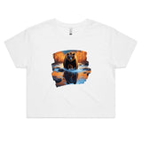 Water Bear AS Colour - Women's Crop Tee Ogo Merch