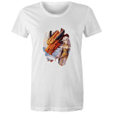 Lady and Pet Dragon AS Colour - Women's Maple Tee Ogo Merch
