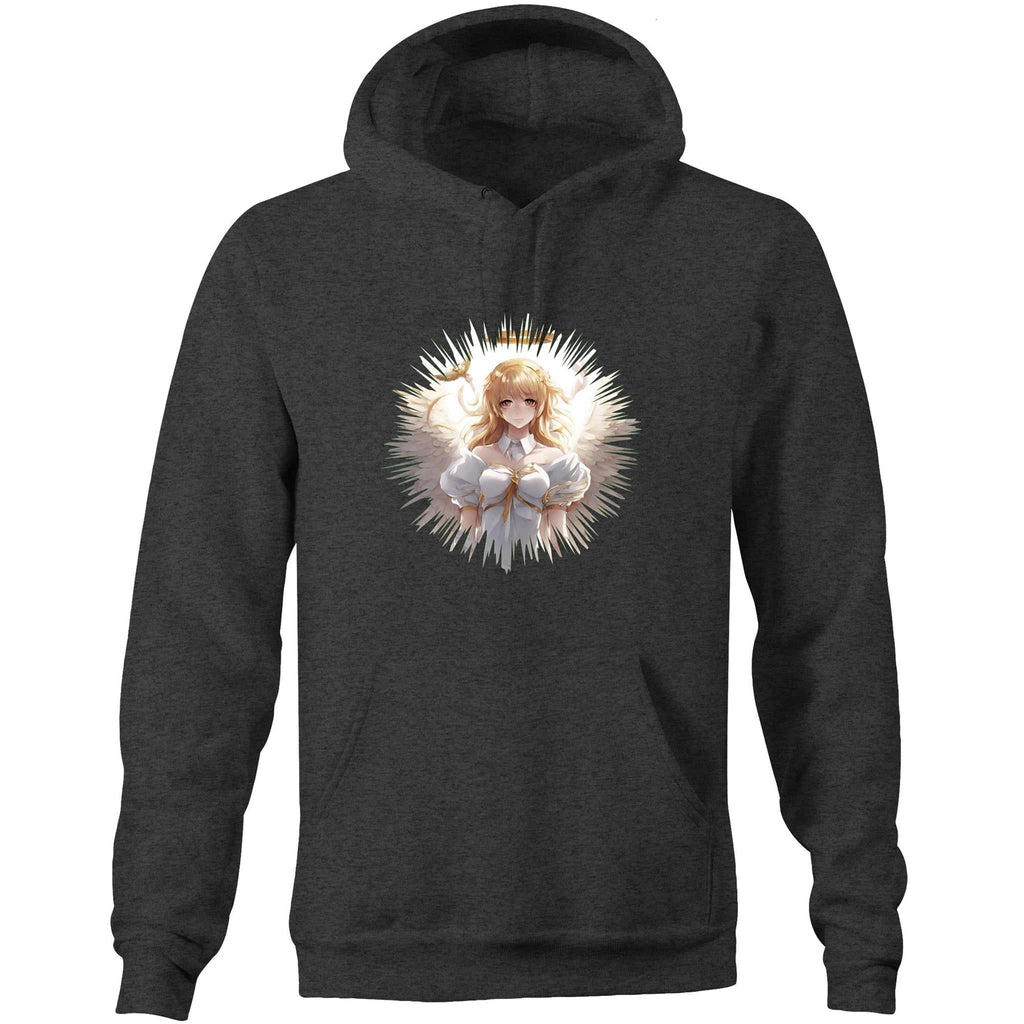Angel Girl AS Colour Stencil - Pocket Hoodie Sweatshirt Ogo Merch
