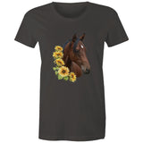 Sunflower Horse AS Colour - Women's Maple Tee Ogo Merch