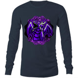 Shining Purple Dragon AS Colour Base Mens Long Sleeve TShirt Ogo Merch