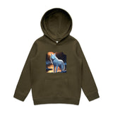 White Wolf AS Colour - Youth Supply Hood Ogo Merch