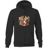 Baby Tigers AS Colour Stencil - Pocket Hoodie Sweatshirt Ogo Merch