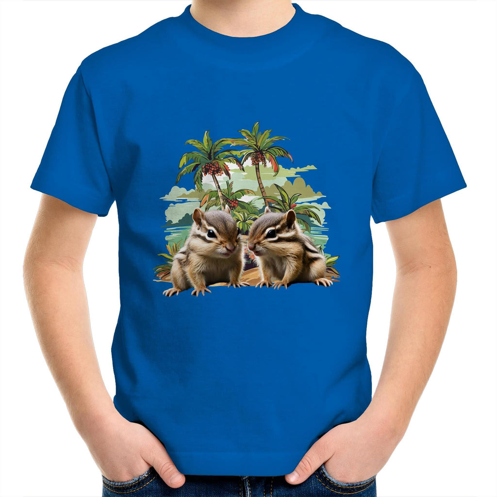 Beach Chipmunks AS Colour Kids Youth T-Shirt Ogo Merch