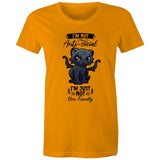 Antisocial Cat Monster AS Colour - Women's Maple Tee Ogo Merch