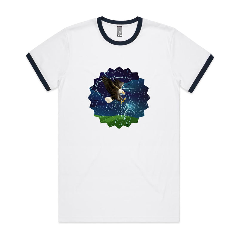 Lightning Eagle AS Colour Staple Ringer Tee Ogo Merch