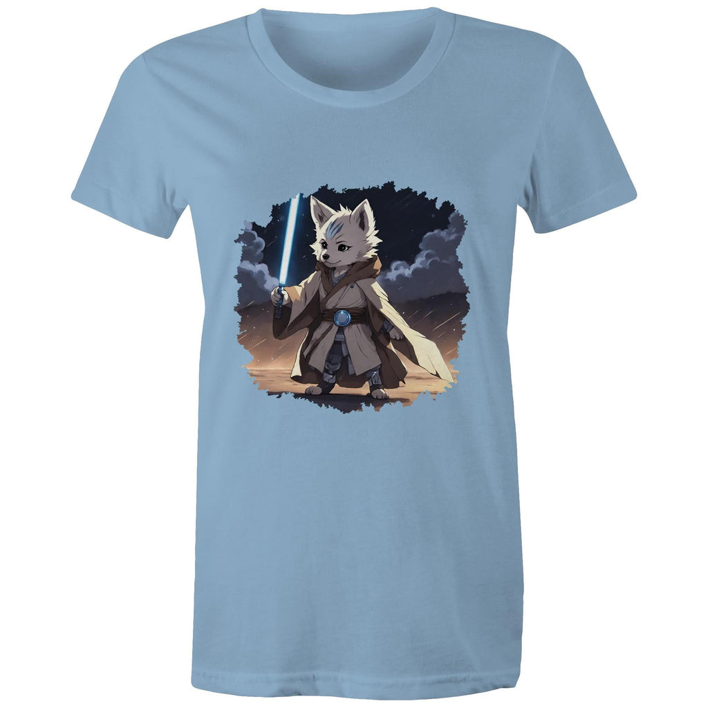 Wolf with Lightsaber AS Colour Women's Maple Tee Ogo Merch