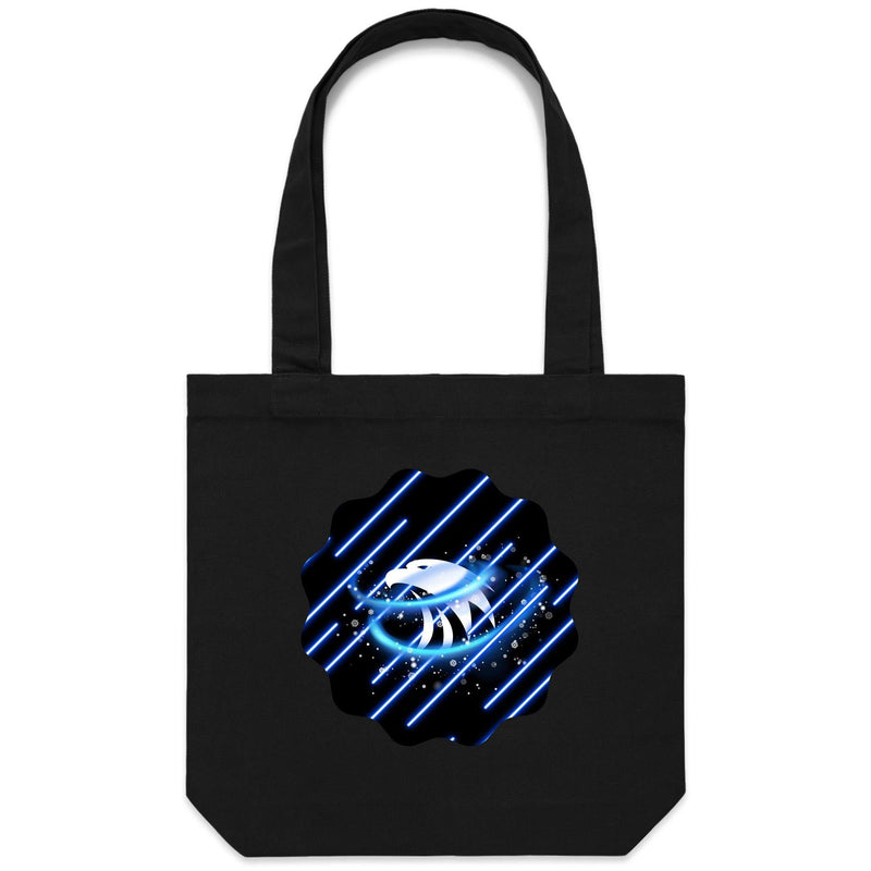 Blue Swirl Eagle AS Colour - Carrie - Canvas Tote Bag Ogo Merch