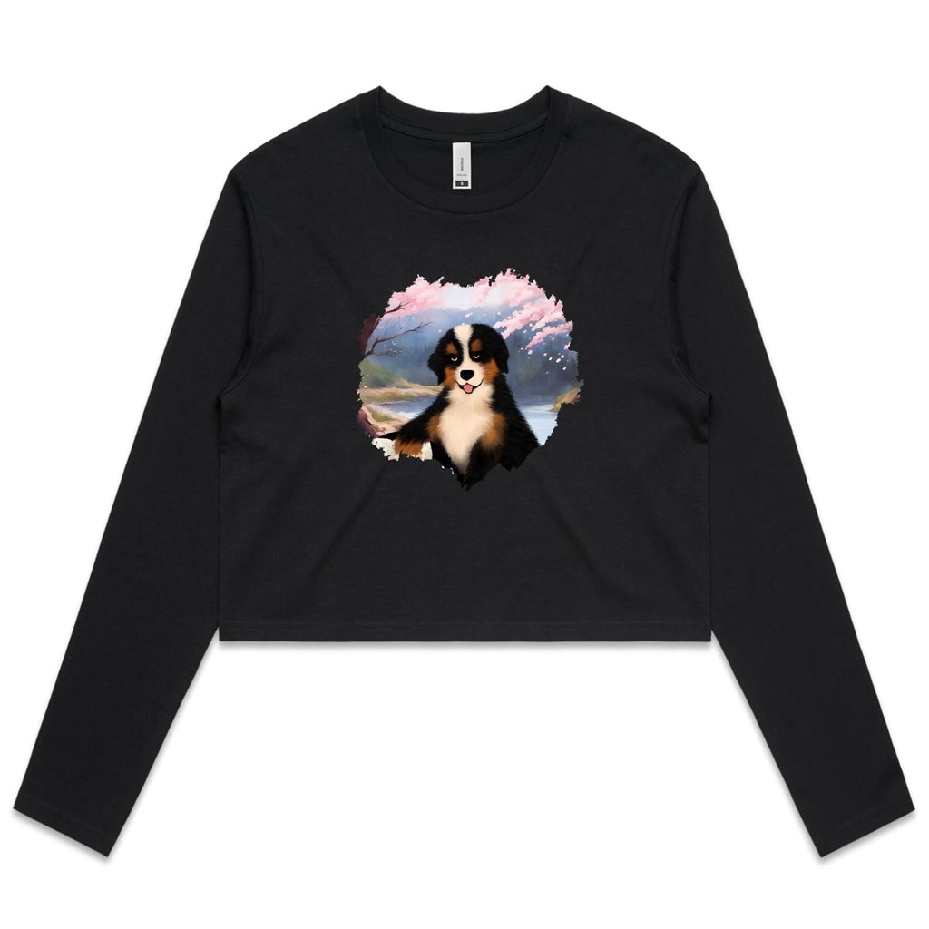 Dog AS Colour Women's Long Sleeve Crop Tee Ogo Merch