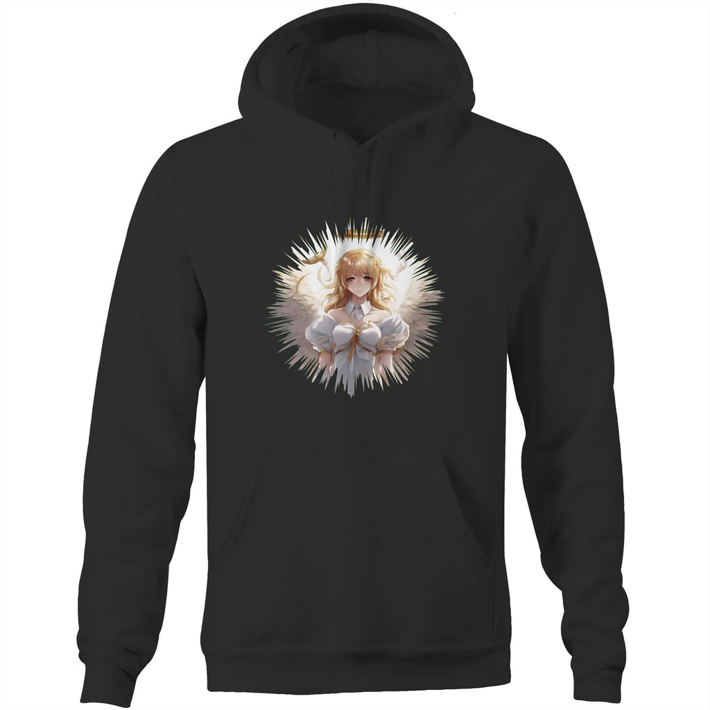 Angel Girl AS Colour Stencil - Pocket Hoodie Sweatshirt Ogo Merch