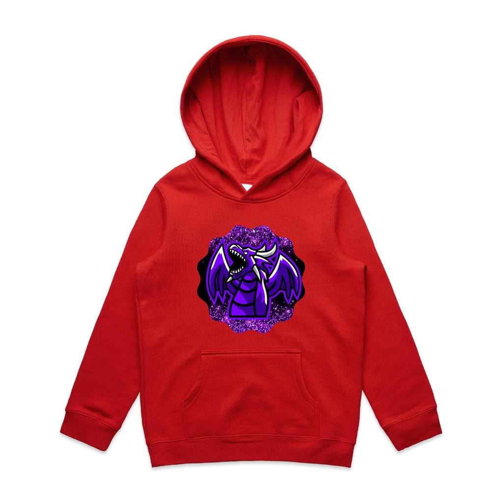 Shining Purple Dragon AS Colour Youth Supply Hood Ogo Merch