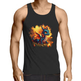Baby Dragon AS Colour Lowdown - Mens Singlet Top Ogo Merch