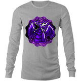 Shining Purple Dragon AS Colour Base Mens Long Sleeve TShirt Ogo Merch