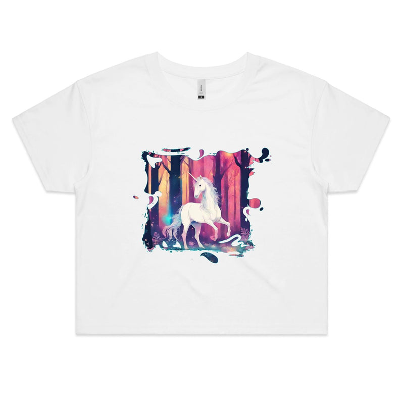 Unicorn AS Colour Women's Crop Tee Ogo Merch