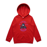 Meet my Family Angry Girl AS Colour - Youth Supply Hood Ogo Merch