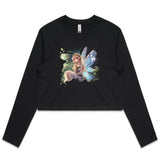 Fairy AS Colour Women's Long Sleeve Crop Tee Ogo Merch