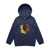 Sunflower Horse AS Colour - Youth Supply Hood Ogo Merch