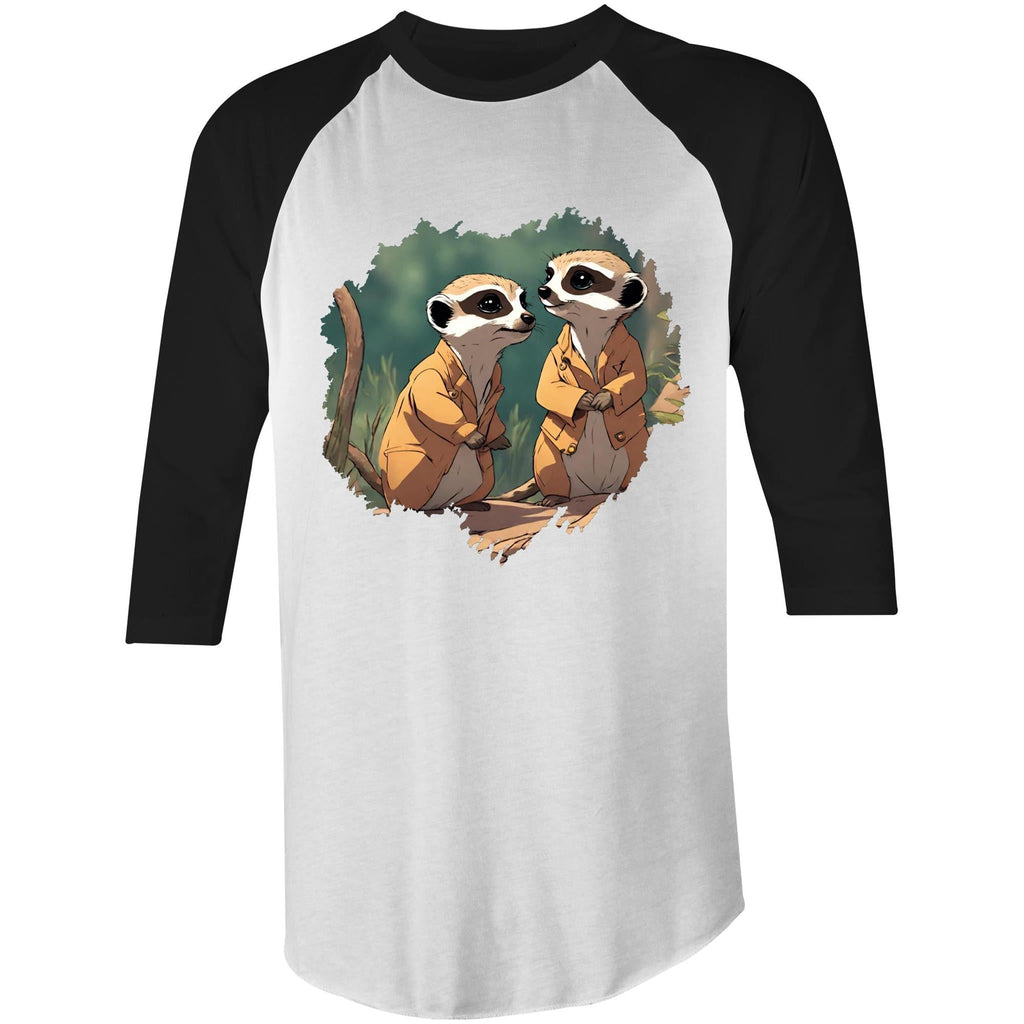 Meerkats AS Colour Raglan 3/4 Sleeve TShirt Ogo Merch
