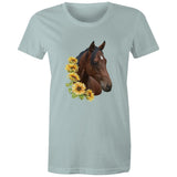 Sunflower Horse AS Colour - Women's Maple Tee Ogo Merch