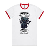 Antisocial Cat Monster AS Colour Staple Ringer Tee Ogo Merch
