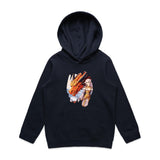 Lady and Pet Dragon AS Colour - Youth Supply Hood Ogo Merch