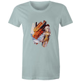 Lady and Pet Dragon AS Colour - Women's Maple Tee Ogo Merch