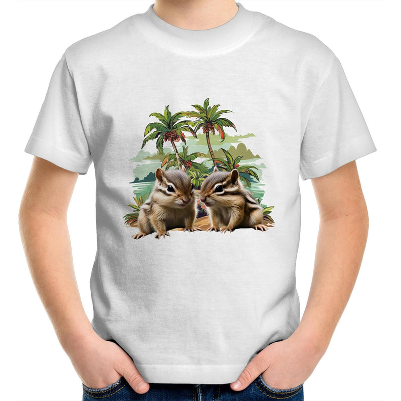 Beach Chipmunks AS Colour Kids Youth T-Shirt Ogo Merch