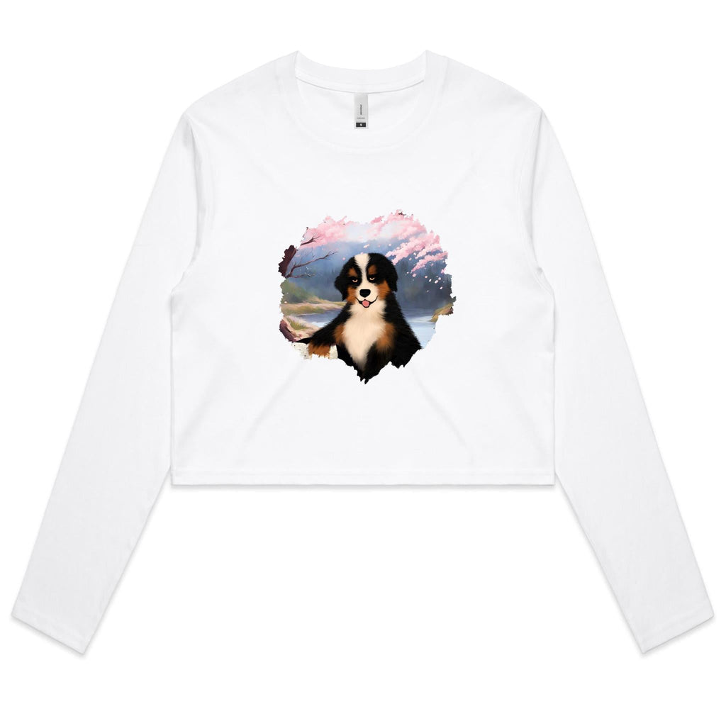 Dog AS Colour Women's Long Sleeve Crop Tee Ogo Merch