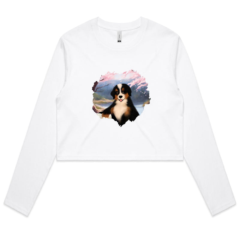 Dog AS Colour Women's Long Sleeve Crop Tee Ogo Merch