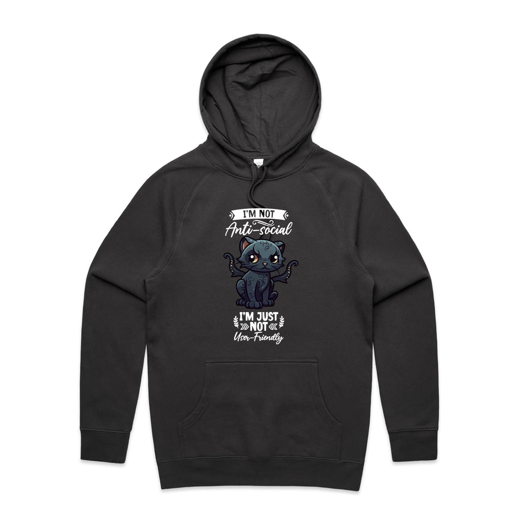 Antisocial Cat Monster AS Colour - Supply Hood Ogo Merch