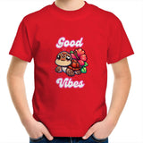 Good Vibes Turtle AS Colour Kids Youth T-Shirt Ogo Merch