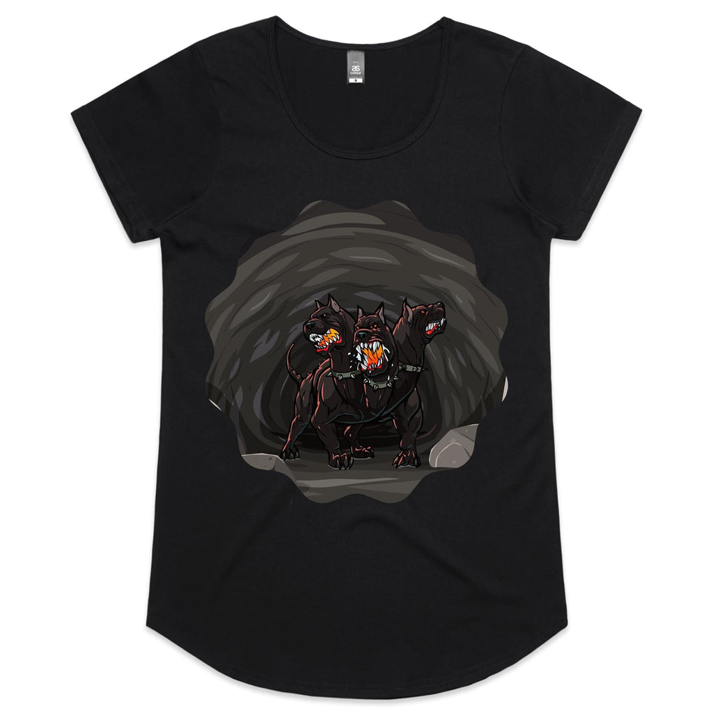 Cave Cerberus AS Colour Mali Womens Scoop Neck TShirt Ogo Merch