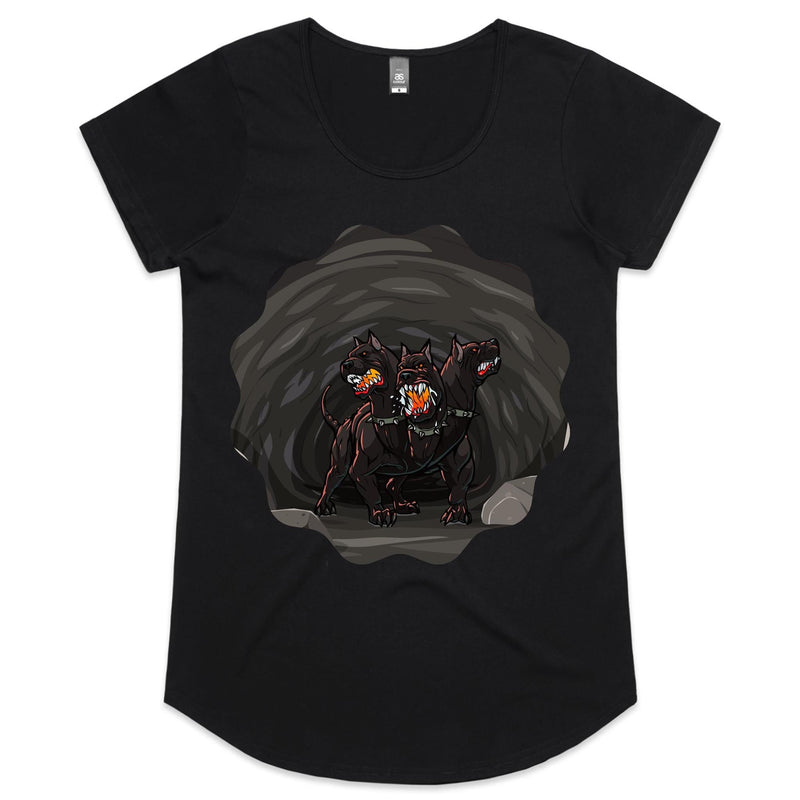 Cave Cerberus AS Colour Mali Womens Scoop Neck TShirt Ogo Merch