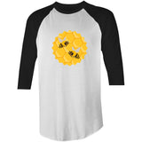Bees AS Colour Raglan - 3/4 Sleeve T-Shirt